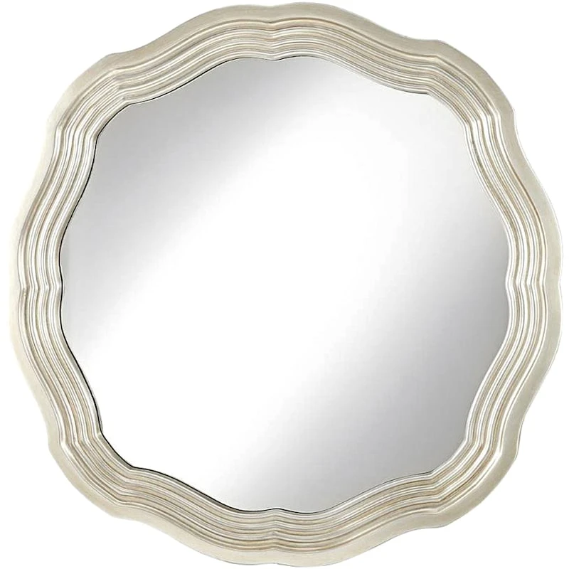 Grey Gallery Round Wall Mirror, 32" 3 Grey Gallery Round Wall Mirror, 32"