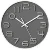 Grey Raised Numbers Wall Clock, 10" -Athome Sales grey raised numbers wall clock 10
