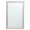 Grey Striped Trim Framed Wall Mirror, 24x36 -Athome Sales grey striped trim framed wall mirror 24x36 1