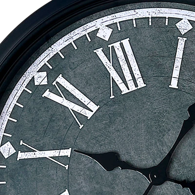 Grey Wall Clock, 30" 4 Grey Wall Clock, 30" - Image 2