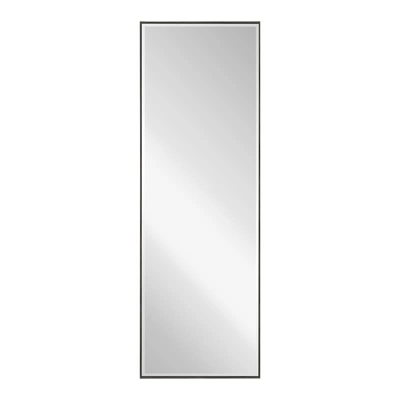 Grey Wash Thin Framed Leaner Mirror, 24x70 3 Grey Wash Thin Framed Leaner Mirror, 24x70