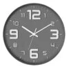 Grey & White 3D Dial Round Wall Clock, 12" 2 Grey & White 3D Dial Round Wall Clock, 12" -Athome Sales grey white 3d dial round wall clock 12