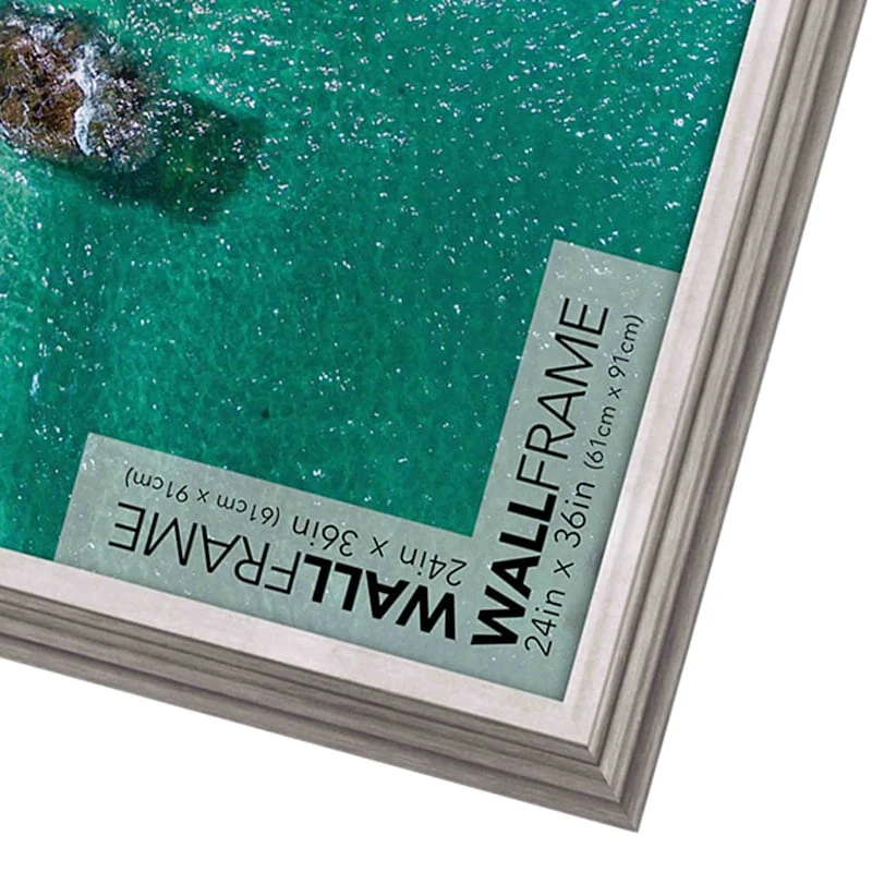 Grey & White Inner Poster Frame, 24x36 4 Grey & White Inner Poster Frame, 24x36 - Image 2