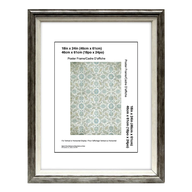 Grey & White Mirror, 18x24 3 Grey & White Mirror, 18x24