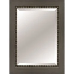 Grey Wood Studio Mirror, 24x36