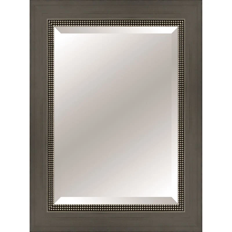 Grey Wood Studio Mirror, 24x36 3 Grey Wood Studio Mirror, 24x36