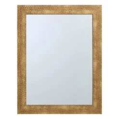 Hammered Gold Framed Wall Mirror, 22x28