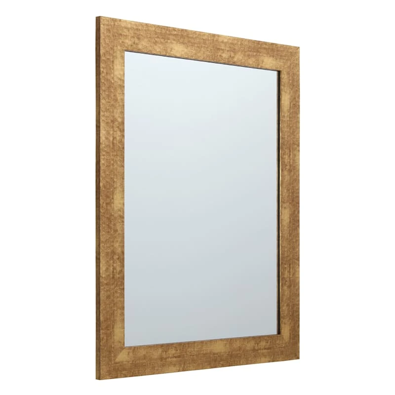 Hammered Gold Framed Wall Mirror, 22x28 4 Hammered Gold Framed Wall Mirror, 22x28 - Image 2