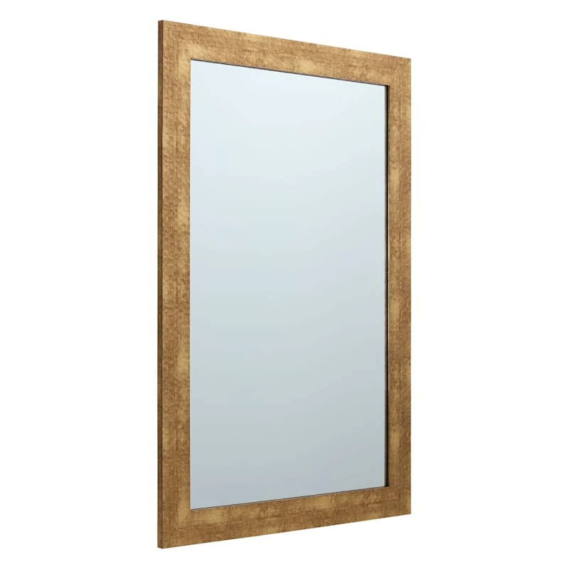 Hammered Gold Framed Wall Mirror, 24x36 4 Hammered Gold Framed Wall Mirror, 24x36 - Image 2