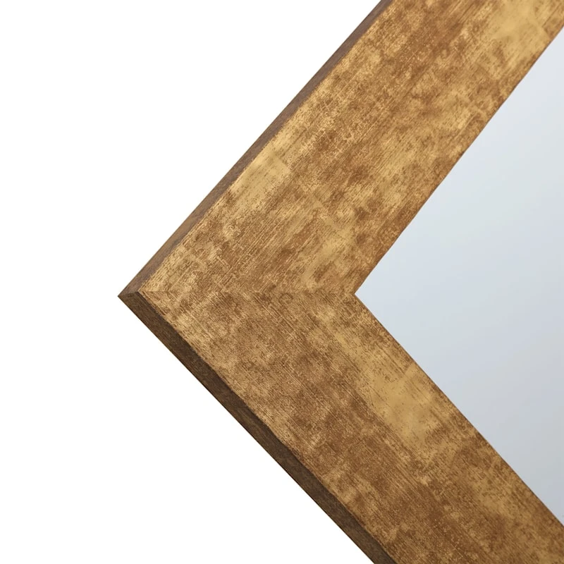 Hammered Gold Framed Wall Mirror, 24x36 5 Hammered Gold Framed Wall Mirror, 24x36 - Image 3