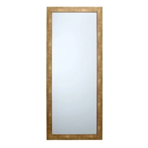 Hammered Gold Framed Wall Mirror, 24x58 6 Hammered Gold Framed Wall Mirror, 24x58 -Athome Sales hammered gold framed wall mirror 24x58 1
