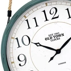 Hanging Green Wall Clock, 16" 7 Hanging Green Wall Clock, 16" -Athome Sales hanging green wall clock 16 2