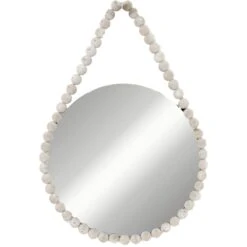 Hanging Studio Round Wall Mirror, 18"