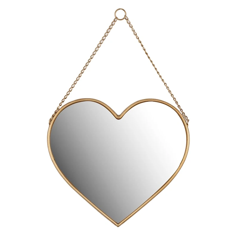 Heart Shaped Wall Mirror, 16x14 3 Heart Shaped Wall Mirror, 16x14
