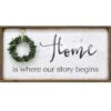 Home Is Where Our Story Begins Wall Sign, 11x23 2 Home Is Where Our Story Begins Wall Sign, 11x23 -Athome Sales home is where our story begins wall sign 11x23 1