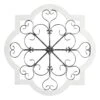Honeybloom Barbed Quatrefoil Scroll Medallion White Wood Wall Decor, 36" 2 Honeybloom Barbed Quatrefoil Scroll Medallion White Wood Wall Decor, 36" -Athome Sales honeybloom barbed quatrefoil scroll medallion white wood wall decor 36