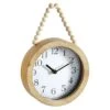 Honeybloom Beaded Tan Wall Clock, 7x11 -Athome Sales honeybloom beaded tan wall clock 7x11 1