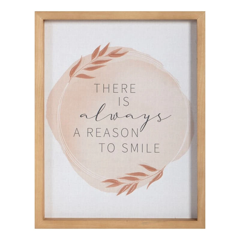 Honeybloom Framed There Is Always A Reason To Smile Wall Art, 11x14 3 Honeybloom Framed There Is Always A Reason To Smile Wall Art, 11x14