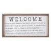 Honeybloom Framed Welcome Sentiment Canvas Wall Sign, 20x10 1 Honeybloom Framed Welcome Sentiment Canvas Wall Sign, 20x10 -Athome Sales honeybloom framed welcome sentiment canvas wall sign 20x10 1