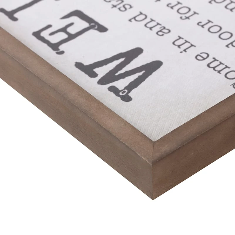 Honeybloom Framed Welcome Sentiment Canvas Wall Sign, 20x10 7 Honeybloom Framed Welcome Sentiment Canvas Wall Sign, 20x10 - Image 5