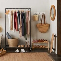 Honeybloom Framed Wooden Round Wall Mirror, 24" -Athome Sales honeybloom framed wooden round wall mirror 24 2