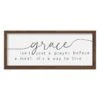 Honeybloom Grace Isn't Just A Prayer Framed Wall Sign, 21x9 -Athome Sales honeybloom grace isnt just a prayer framed wall sign 21x9 1