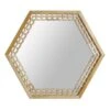 Honeybloom Hexagon Wall Mirror, 30x26 1 Honeybloom Hexagon Wall Mirror, 30x26 -Athome Sales honeybloom hexagon wall mirror 30x26 1