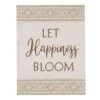 Honeybloom Let Happiness Bloom Wall Sign, 12x16 -Athome Sales honeybloom let happiness bloom wall sign 12x16 1