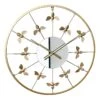 Honeybloom Metal Bee Wall Clock, 24" 1 Honeybloom Metal Bee Wall Clock, 24" -Athome Sales honeybloom metal bee wall clock 24