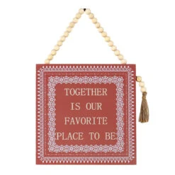 Honeybloom Pink Beaded Wall Art, 10"