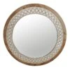 Honeybloom Round Artisanal Wall Mirror, 32" 1 Honeybloom Round Artisanal Wall Mirror, 32" -Athome Sales honeybloom round artisanal wall mirror 32