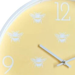 Honeybloom Yellow Metal Bee Wall Clock, 16" 5 Honeybloom Yellow Metal Bee Wall Clock, 16" -Athome Sales honeybloom yellow metal bee wall clock 16 1