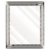 Iris Silver Framed Wall Mirror, 29x35 -Athome Sales iris silver framed wall mirror 29x35 1