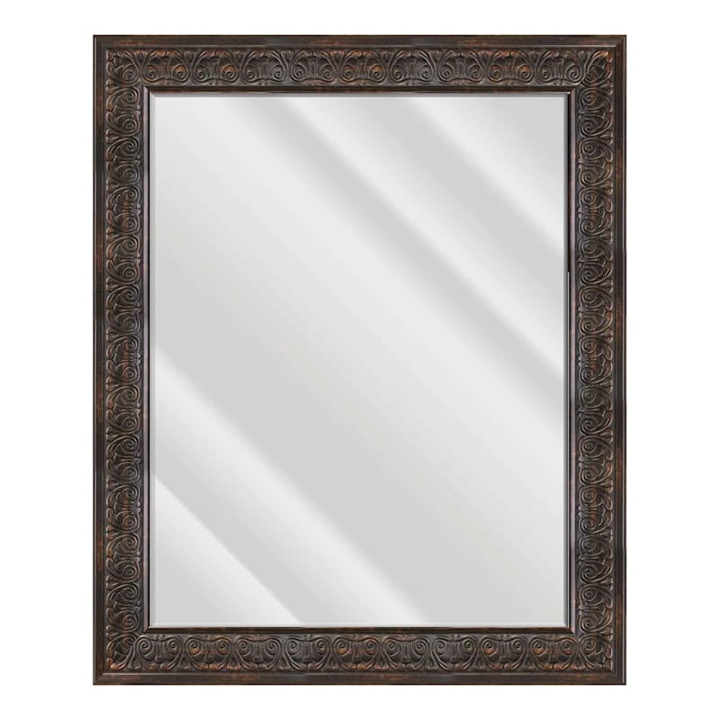 Isaac Bronze Framed Wall Mirror, 29x35 3 Isaac Bronze Framed Wall Mirror, 29x35