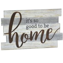 It's So Good To Be Home Wood Wall Sign, 20x13