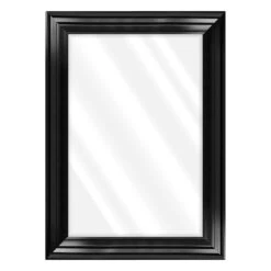 Janice Black Wall Mirror, 31x43