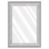 Janice White & Silver Grey Framed Wall Mirror, 31x43 1 Janice White & Silver Grey Framed Wall Mirror, 31x43 -Athome Sales janice white silver grey framed wall mirror 31x43 1