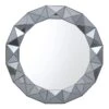 Laila Ali Blue Beveled Round Wall Mirror, 32" 1 Laila Ali Blue Beveled Round Wall Mirror, 32" -Athome Sales laila ali blue beveled round wall mirror 32