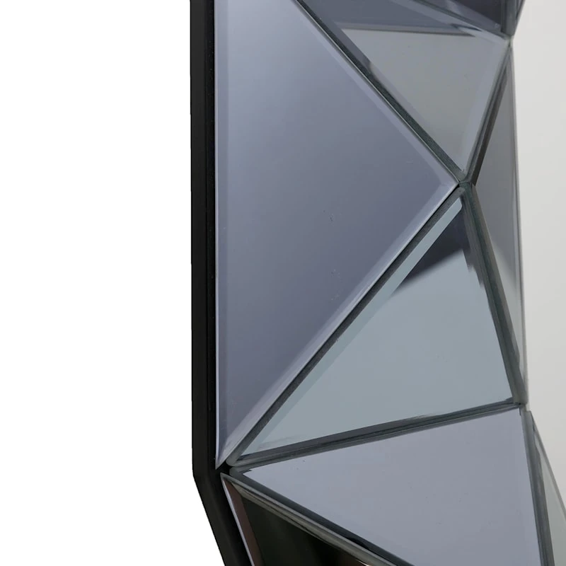 Laila Ali Blue Beveled Round Wall Mirror, 32" 5 Laila Ali Blue Beveled Round Wall Mirror, 32" - Image 3