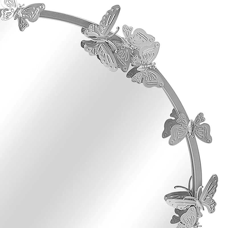 Laila Ali Butterfly Round Wall Mirror, 28.8" 4 Laila Ali Butterfly Round Wall Mirror, 28.8" - Image 2