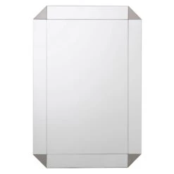 Laila Ali Frameless Silver Wall Mirror, 24x36