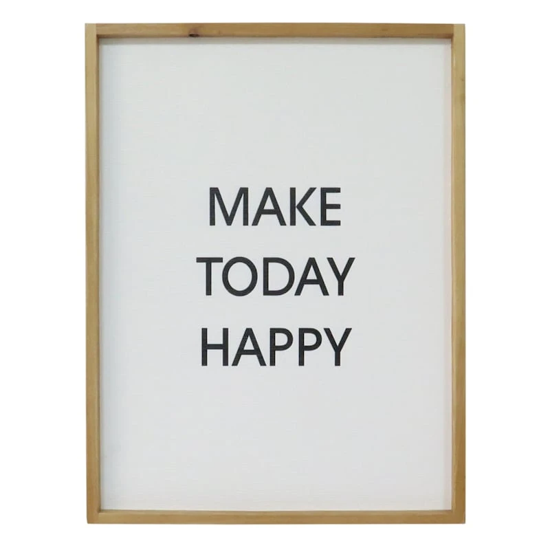 Make Today Happy Wall Sign, 15x19 3 Make Today Happy Wall Sign, 15x19