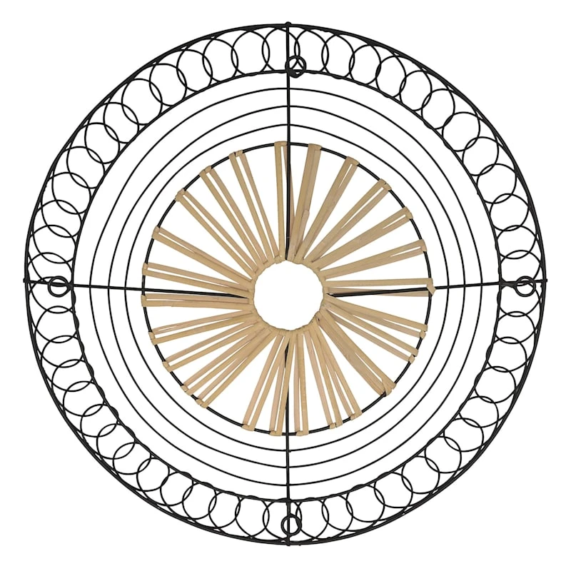 Medallion With Rope Round Wall Decor, 20" 3 Medallion With Rope Round Wall Decor, 20"