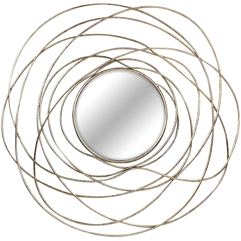 Metal Circle Frame Round Wall Mirror, 30" 3 Metal Circle Frame Round Wall Mirror, 30"