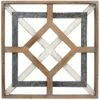 Metal Wood Square Medallion Wall Decor, 20" 2 Metal Wood Square Medallion Wall Decor, 20" -Athome Sales metal wood square medallion wall decor 20