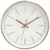 Metallic Copper Wall Clock 12" 2 Metallic Copper Wall Clock 12" -Athome Sales metallic copper wall clock 12