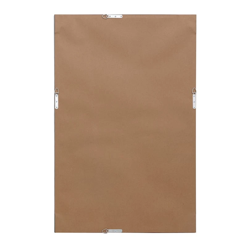 Metallic Woven Textured Framed Wall Mirror, 24x36 7 Metallic Woven Textured Framed Wall Mirror, 24x36 - Image 5