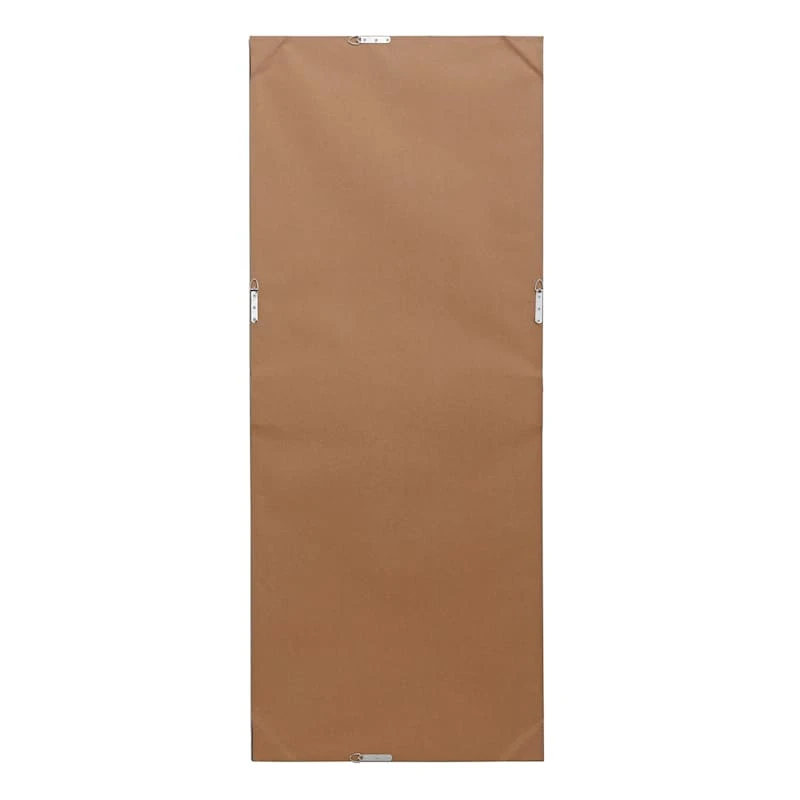 Metallic Woven Textured Framed Wall Mirror, 24x58 5 Metallic Woven Textured Framed Wall Mirror, 24x58 - Image 3