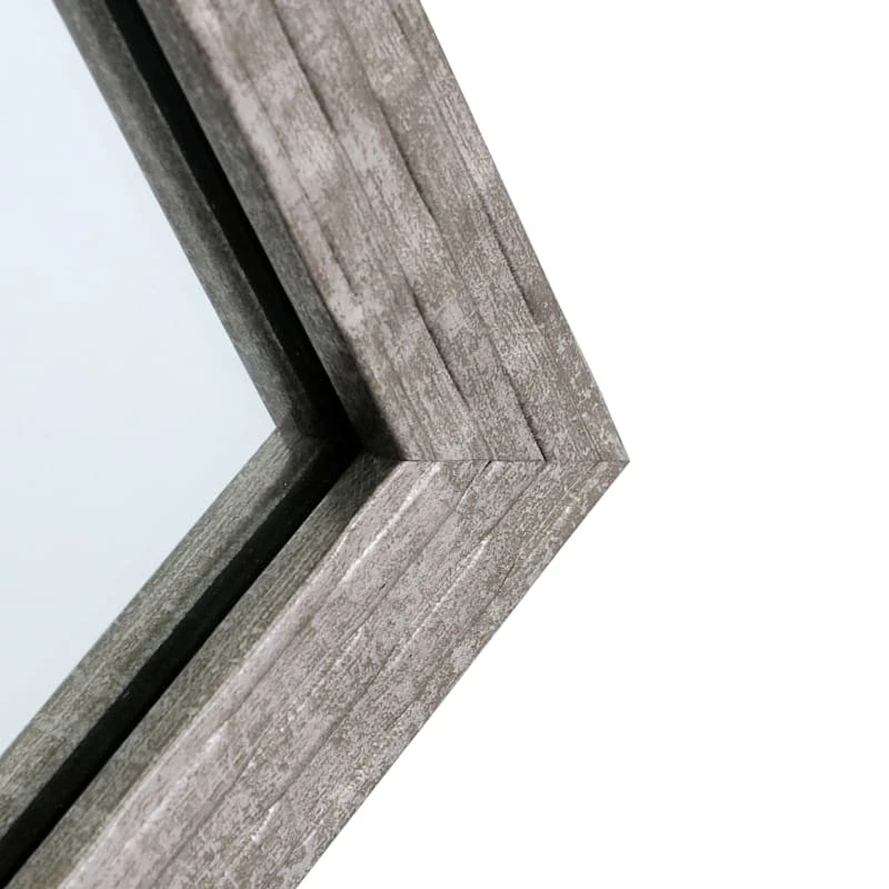 Metallic Woven Textured Framed Wall Mirror, 24x58 6 Metallic Woven Textured Framed Wall Mirror, 24x58 - Image 4