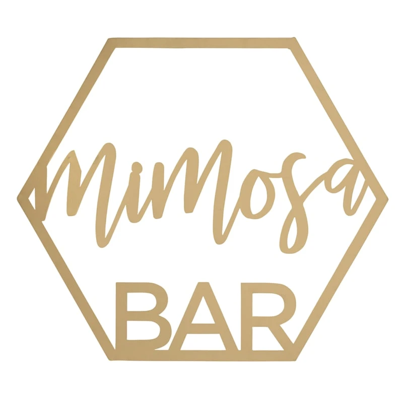Mimosa Bar Metal Wall Sign, 16x14 3 Mimosa Bar Metal Wall Sign, 16x14